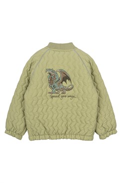 Mikk-Line Nylon-Bomberjacke – Graugrün